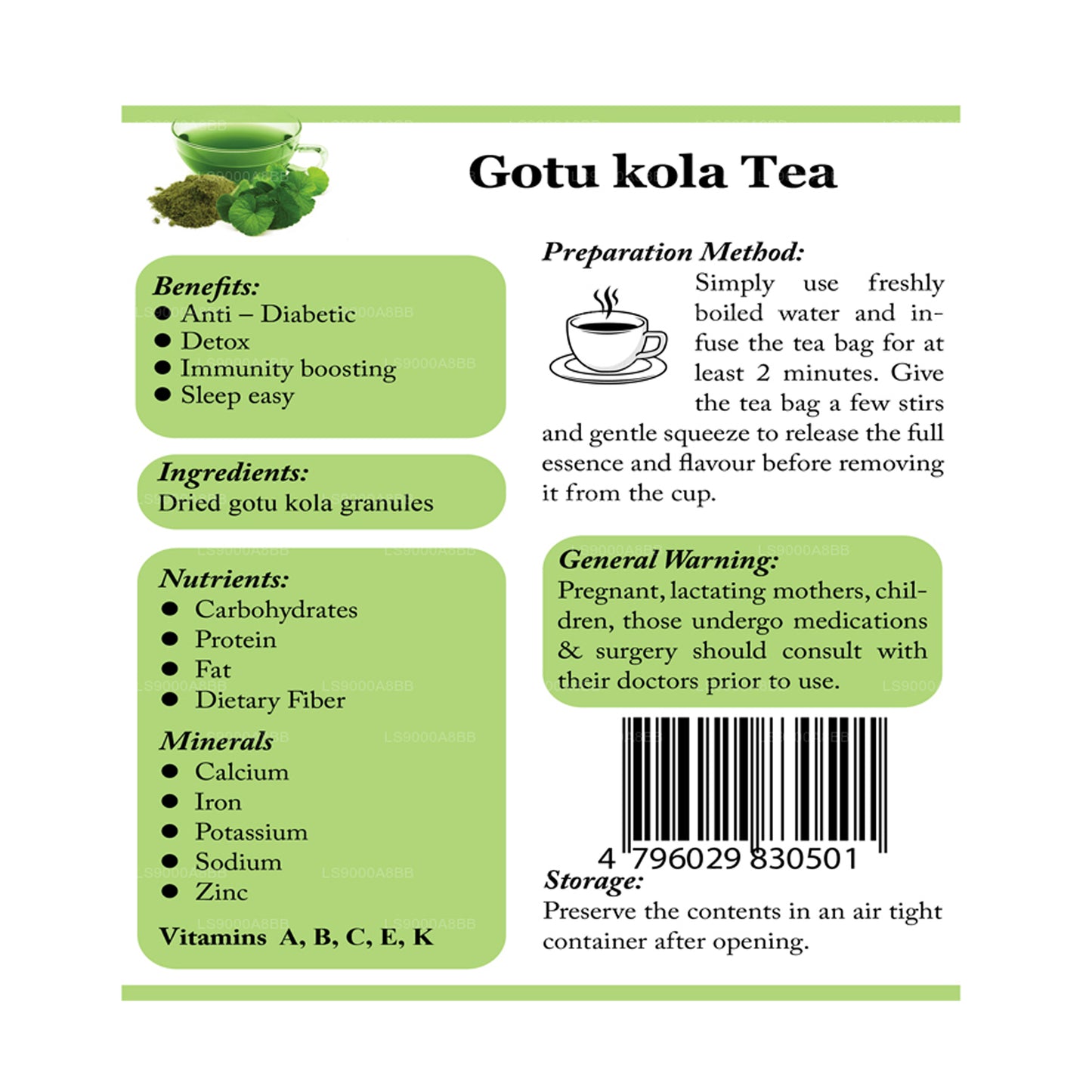 Té Lifetone Gotukola (30 g)