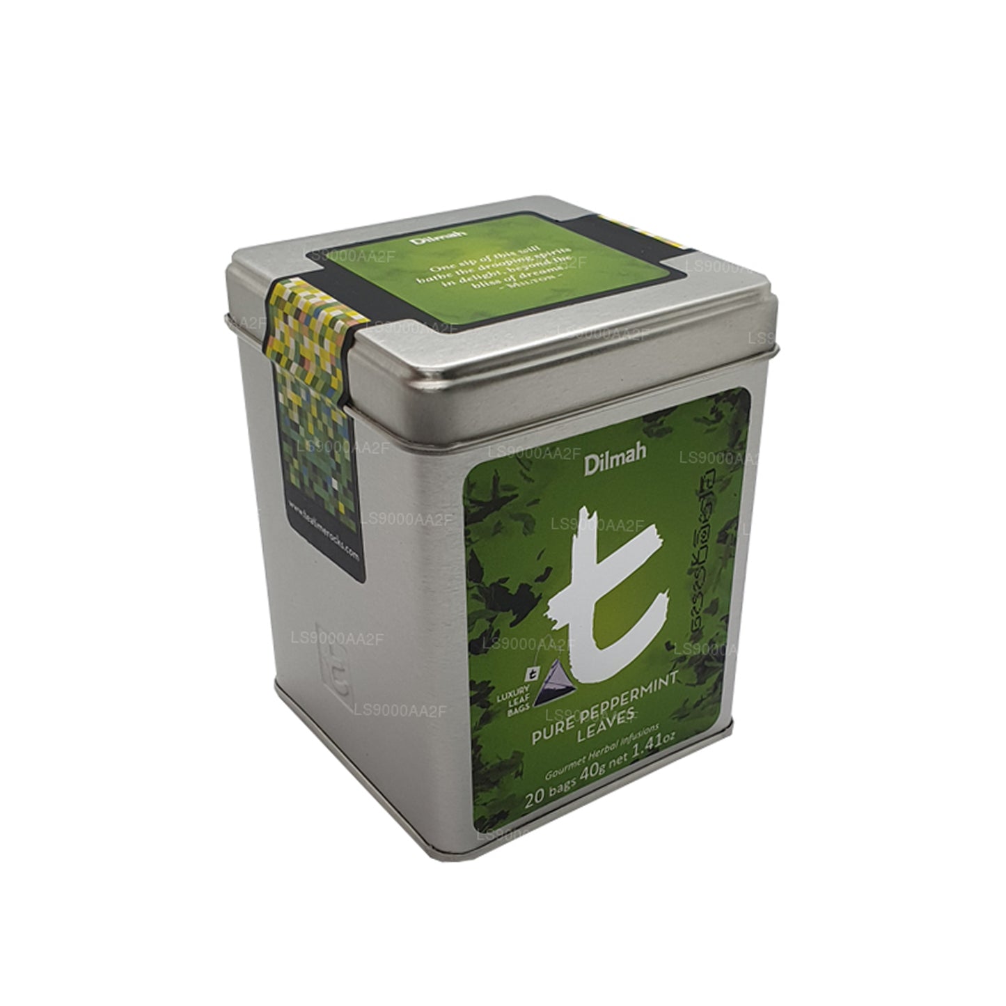 Carrito de hojas de menta pura Dilmah (34 g)