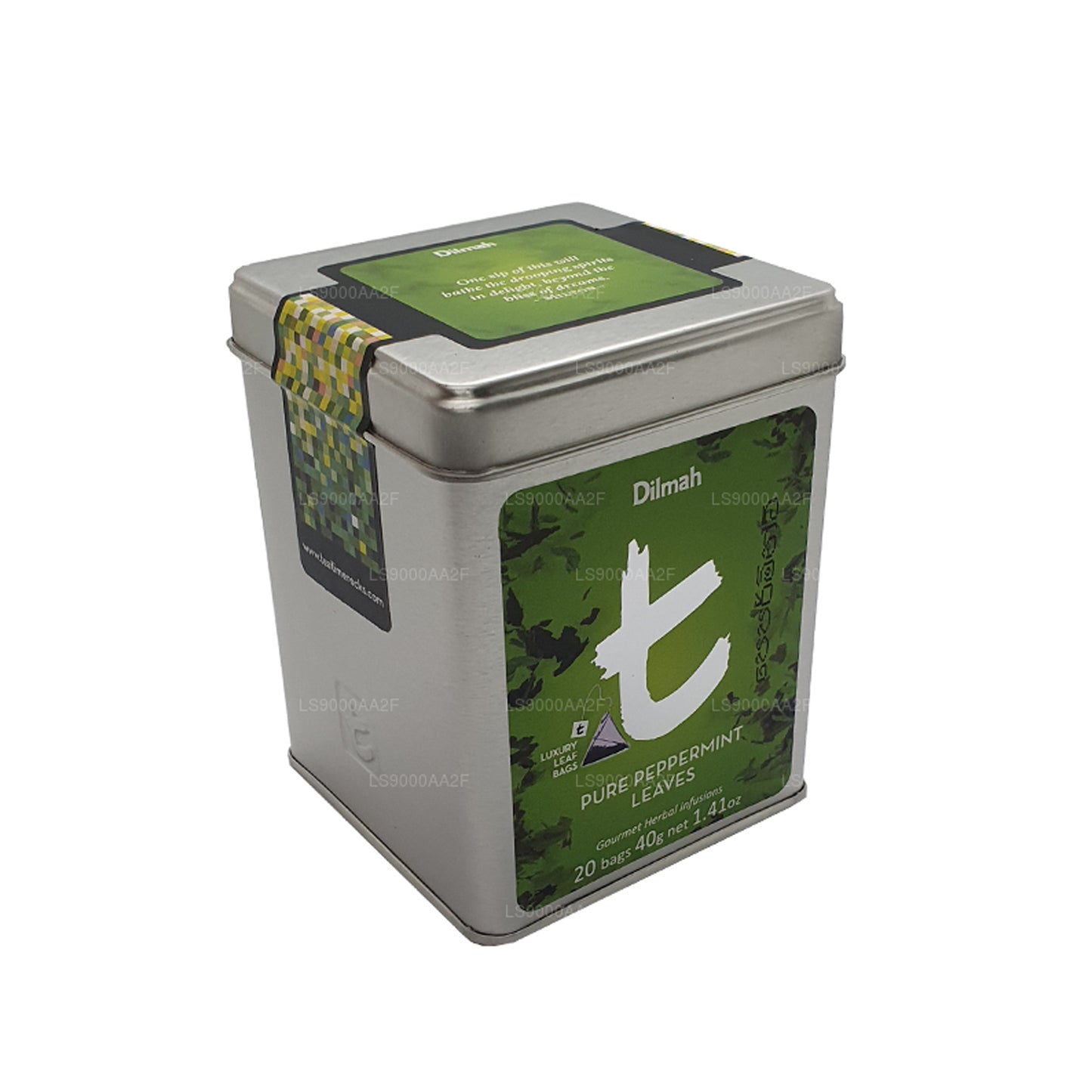 Carrito de hojas de menta pura Dilmah (34 g)