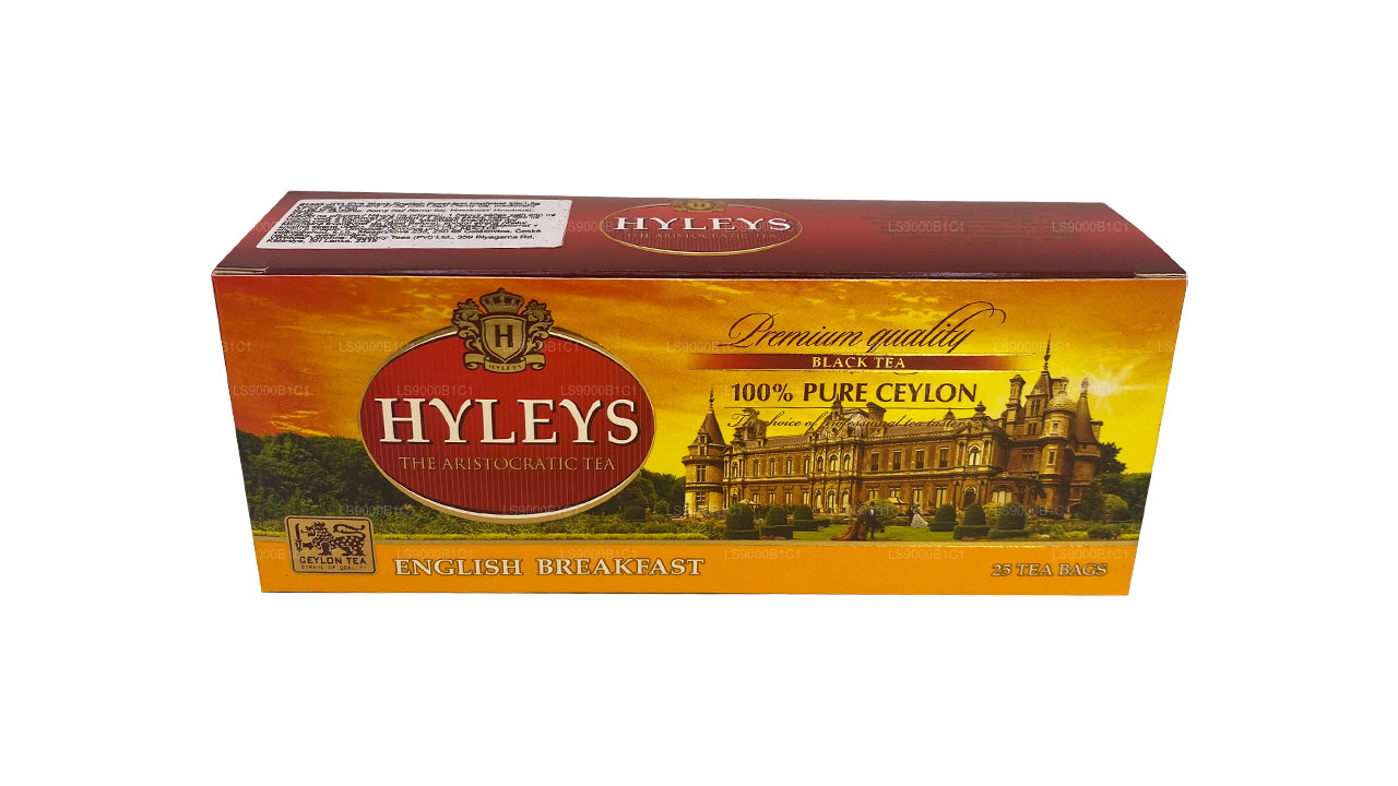 Té Hyleys Black English Breakfast (37,5 g), 25 bolsitas de té