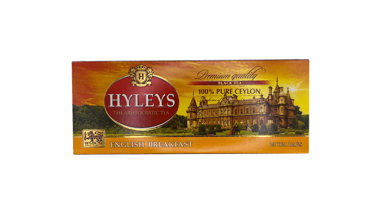 Té Hyleys Black English Breakfast (37,5 g), 25 bolsitas de té