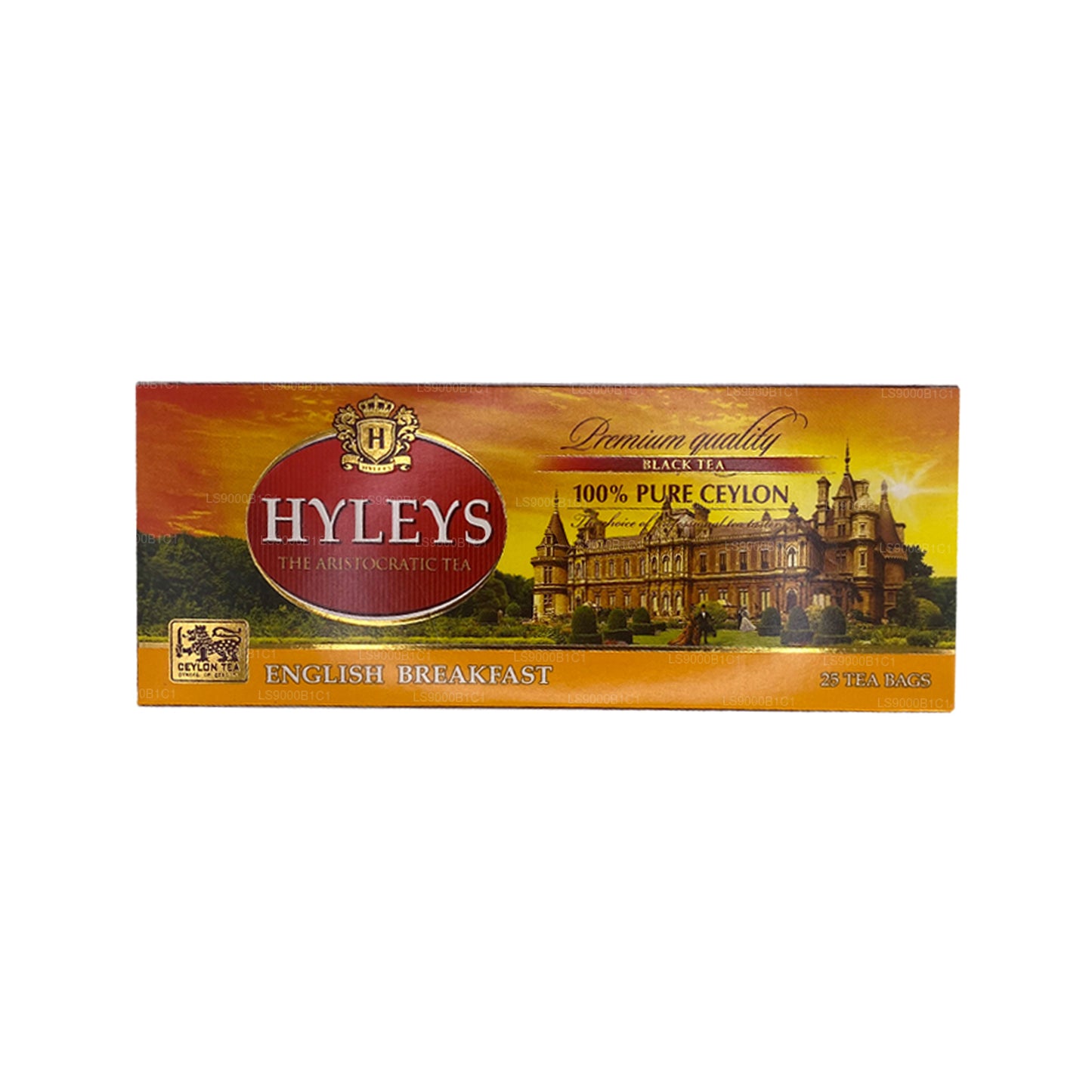 Té Hyleys Black English Breakfast (37,5 g), 25 bolsitas de té