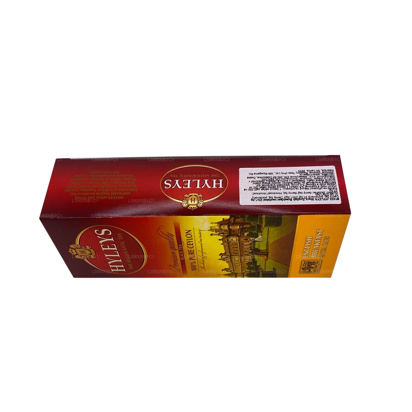 Té Hyleys Black English Breakfast (37,5 g), 25 bolsitas de té