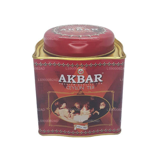 Té de hojas de té de Ceilán Akbar Classic (250 g) en lata