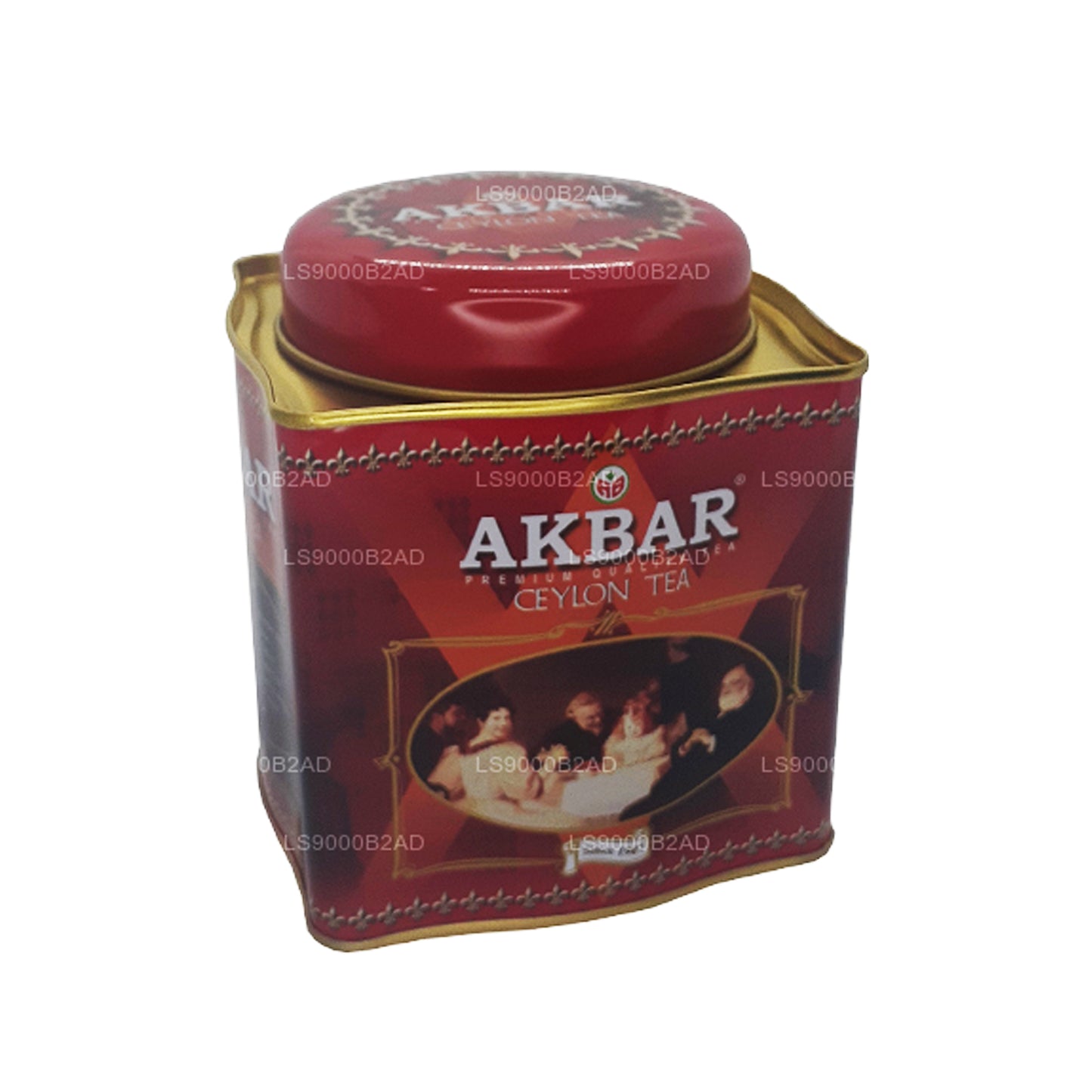 Té de hojas de té de Ceilán Akbar Classic (250 g) en lata