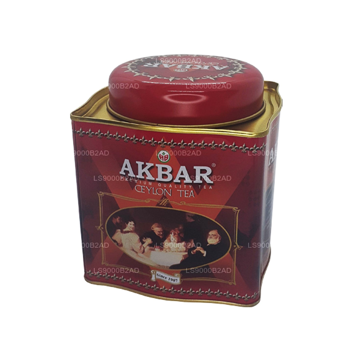 Té de hojas de té de Ceilán Akbar Classic (250 g) en lata