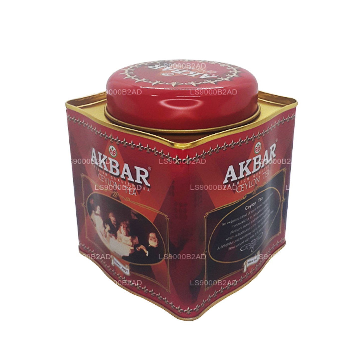 Té de hojas de té de Ceilán Akbar Classic (250 g) en lata