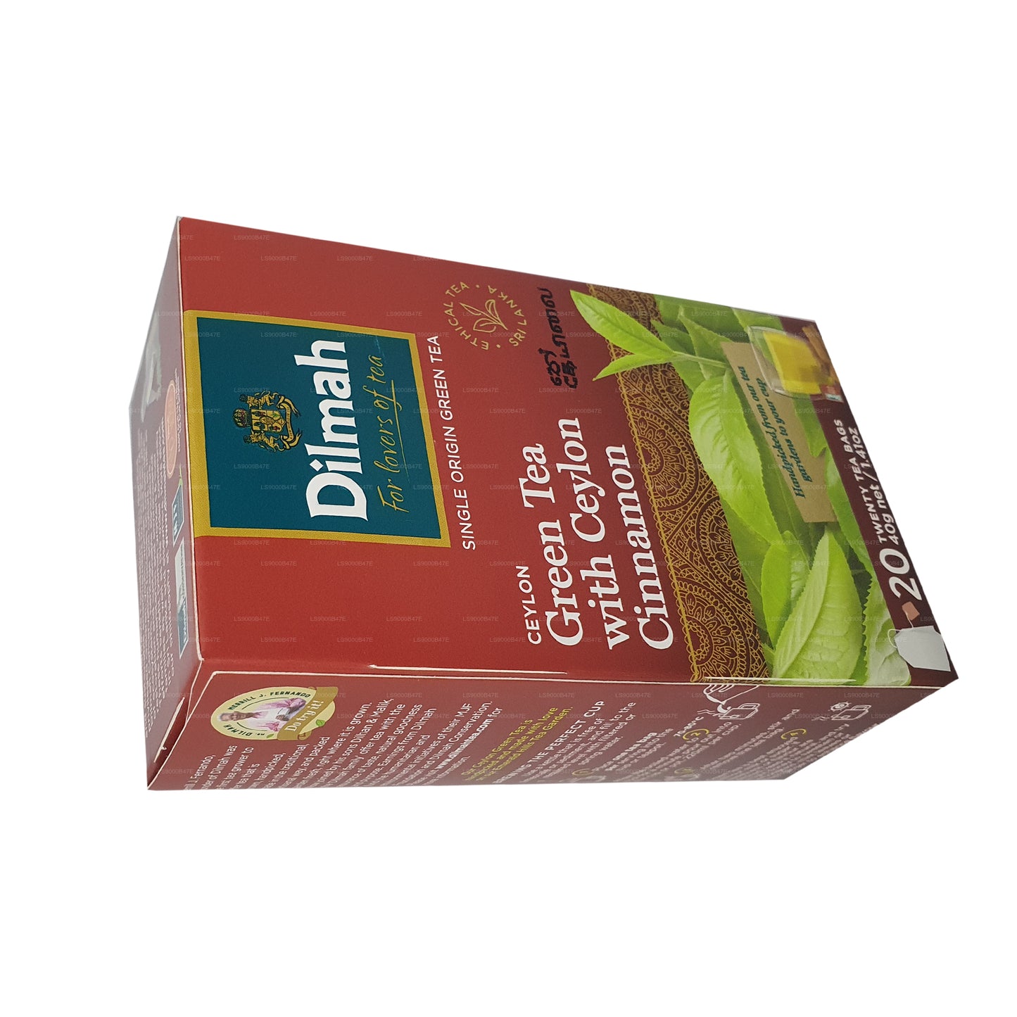 Té verde de Ceilán Dilmah con canela de Ceilán (40 g) 20 bolsitas de té