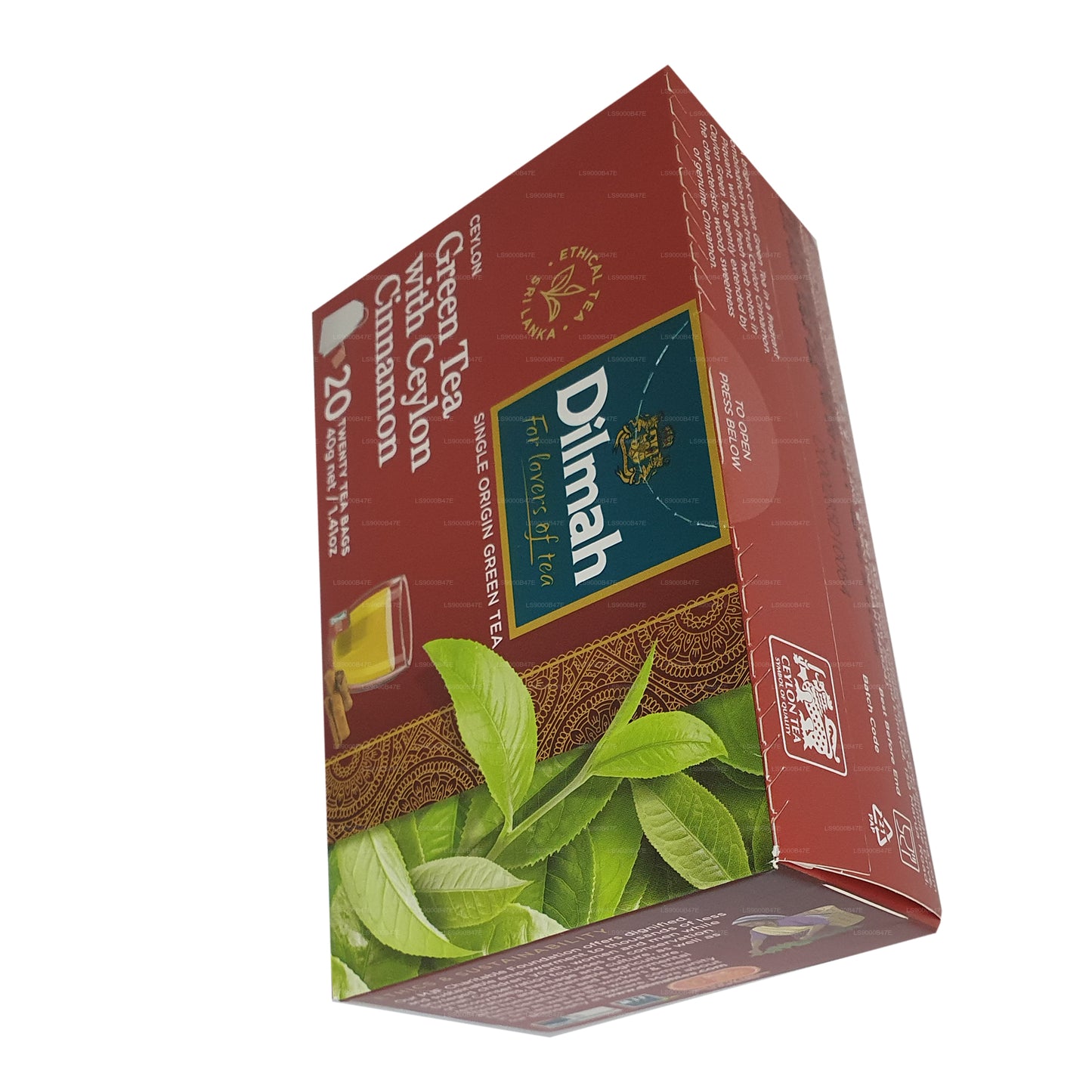 Té verde de Ceilán Dilmah con canela de Ceilán (40 g) 20 bolsitas de té