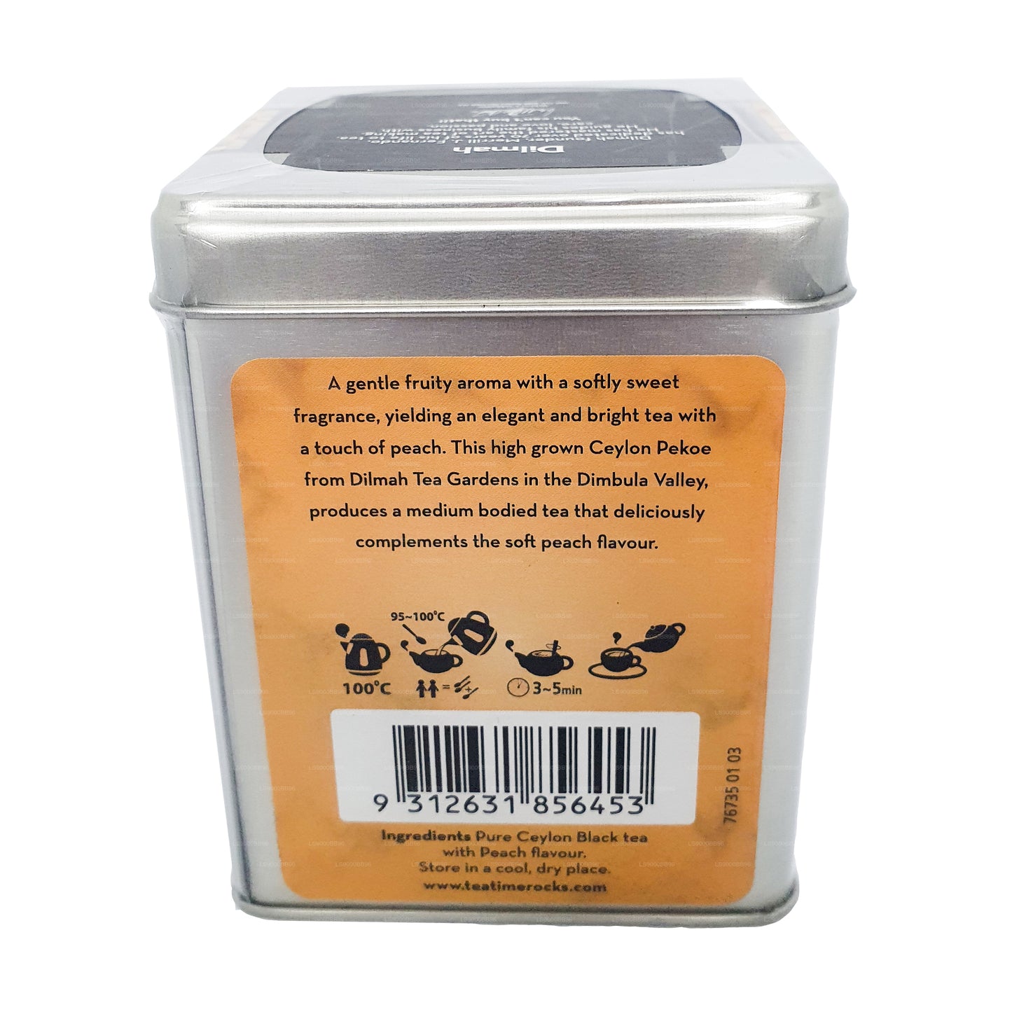 Té de hojas sueltas Dilmah Serie T Melocotón (100 g)