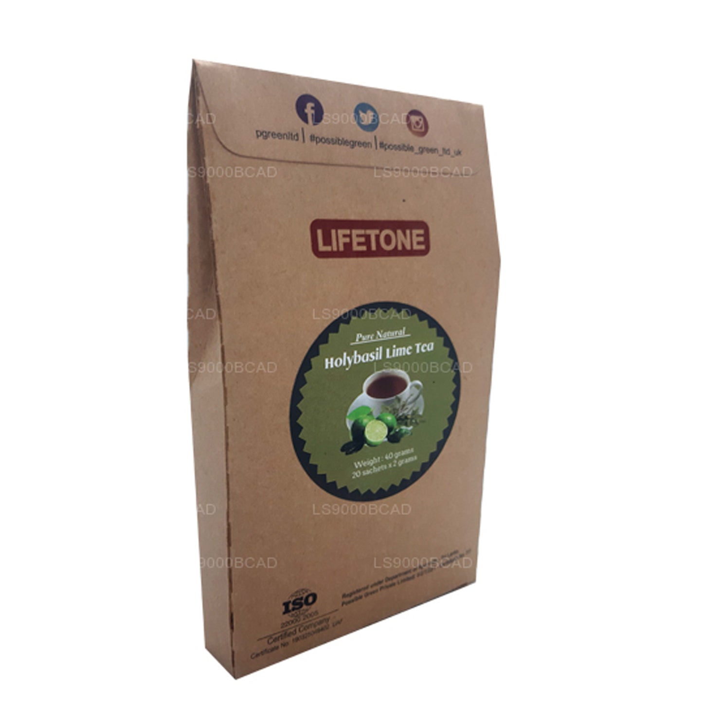 Té de lima Holy Basil de Lifetone (40 g)