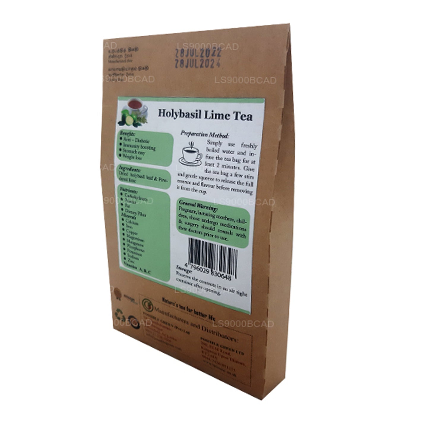 Té de lima Holy Basil de Lifetone (40 g)