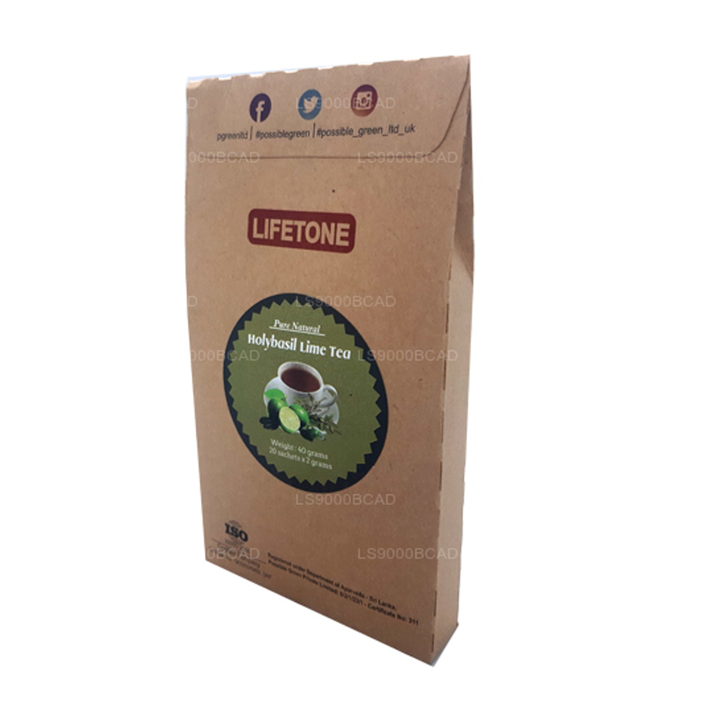 Té de lima Holy Basil de Lifetone (40 g)