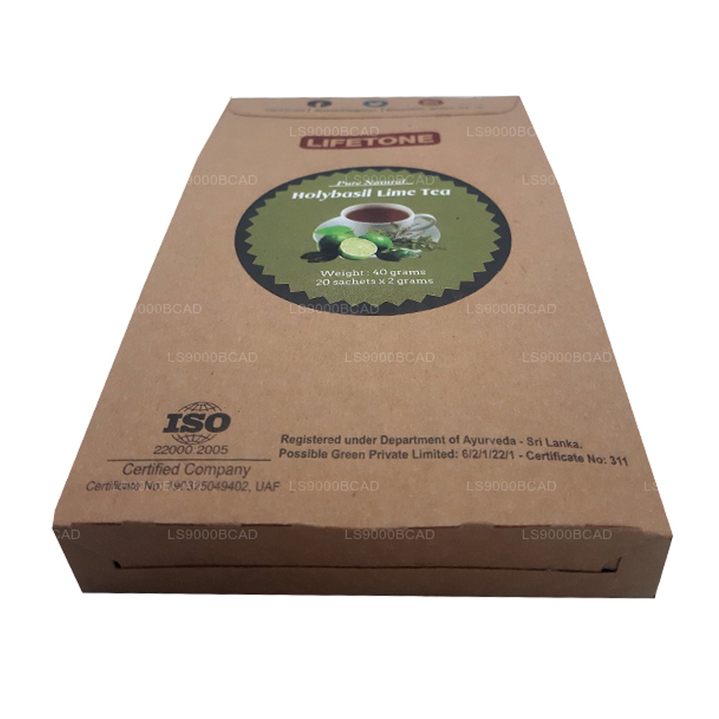 Té de lima Holy Basil de Lifetone (40 g)