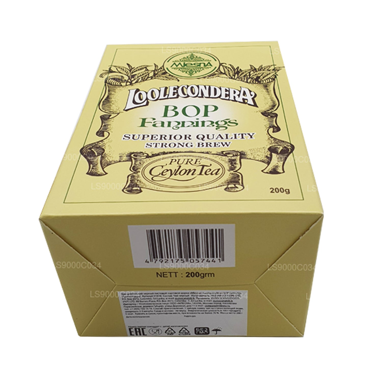 Té suelto Mlesna Loolecondera BOP Fanings Strong Brew (200 g)