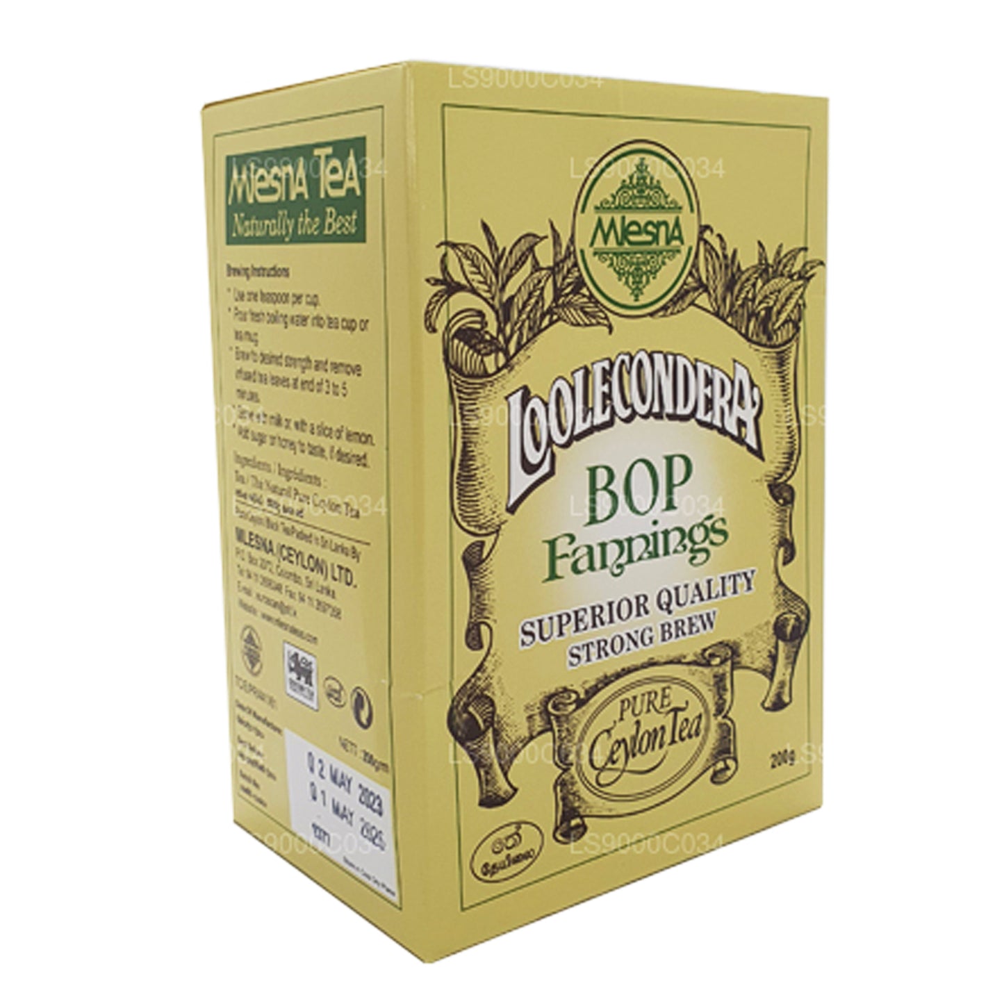 Té suelto Mlesna Loolecondera BOP Fanings Strong Brew (200 g)