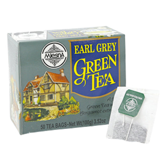 Té verde Earl Grey Mlesna (100 g) 50 bolsitas