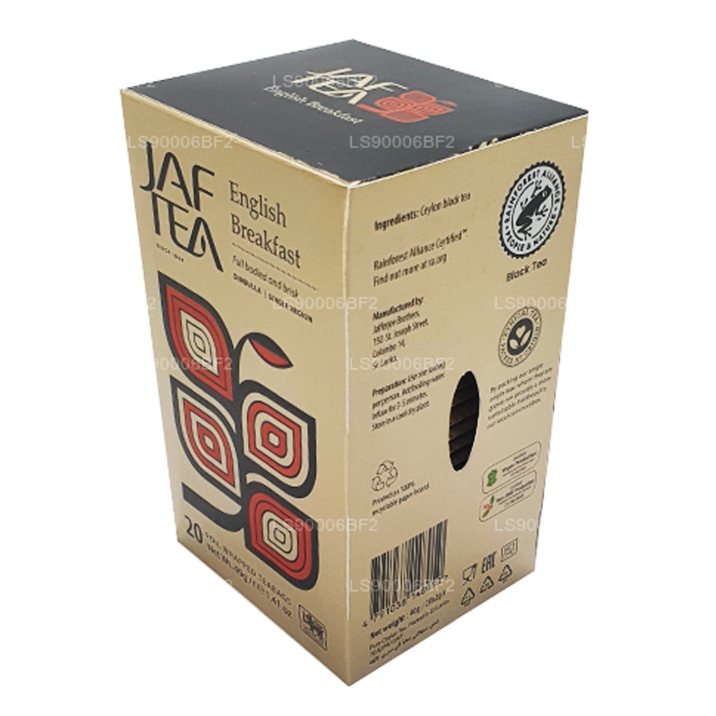 Jaf Tea English Breakfast (40 g) 20 bolsitas de té