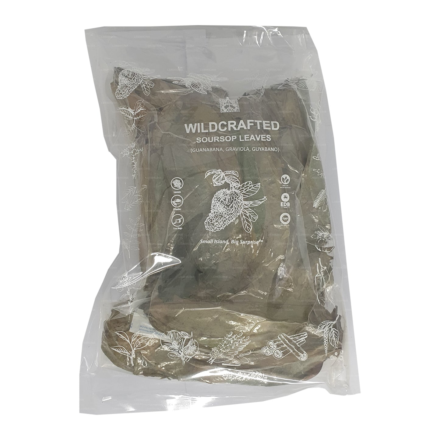 Hojas Deshidratadas Enteras de Guanábana Silvestre Lakpura® (Guanabana, Graviola, Guyabano)