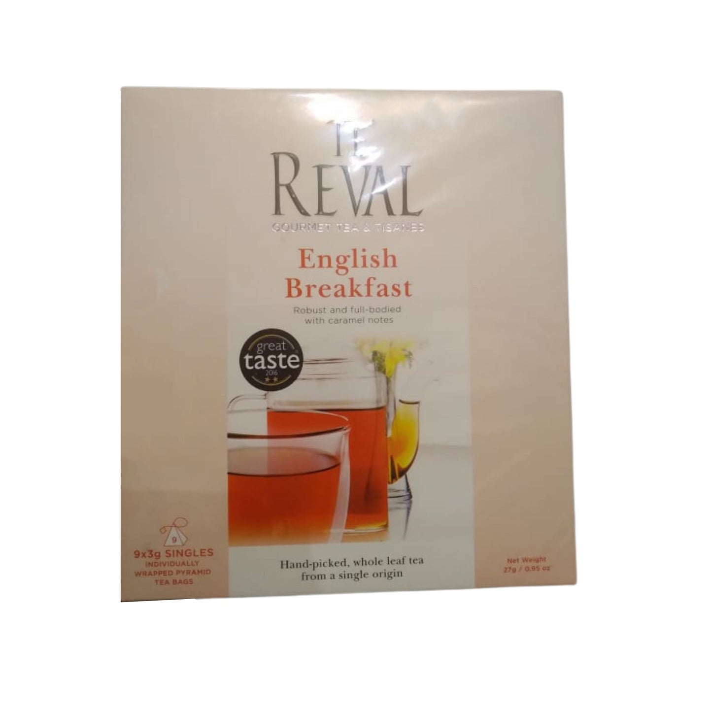 Té de desayuno inglés The Reval (27 g), 9 bolsitas de té