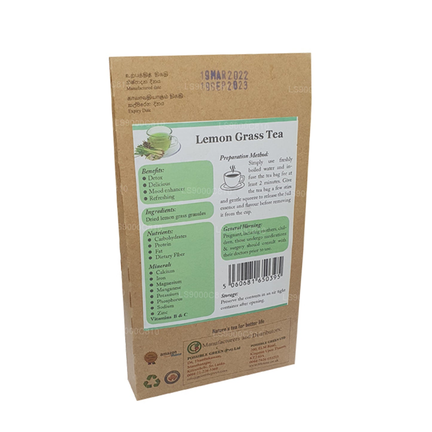 Té de citronela Lifetone (30 g)