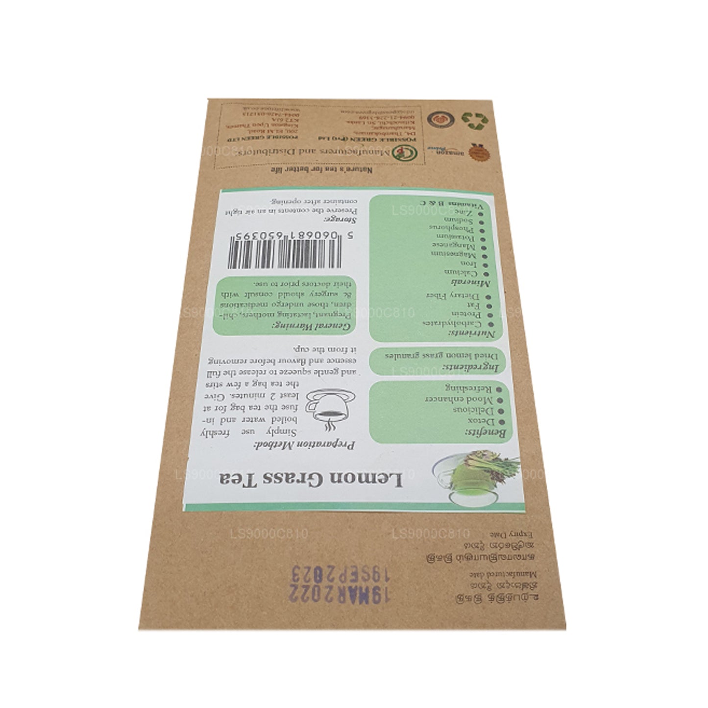 Té de citronela Lifetone (30 g)