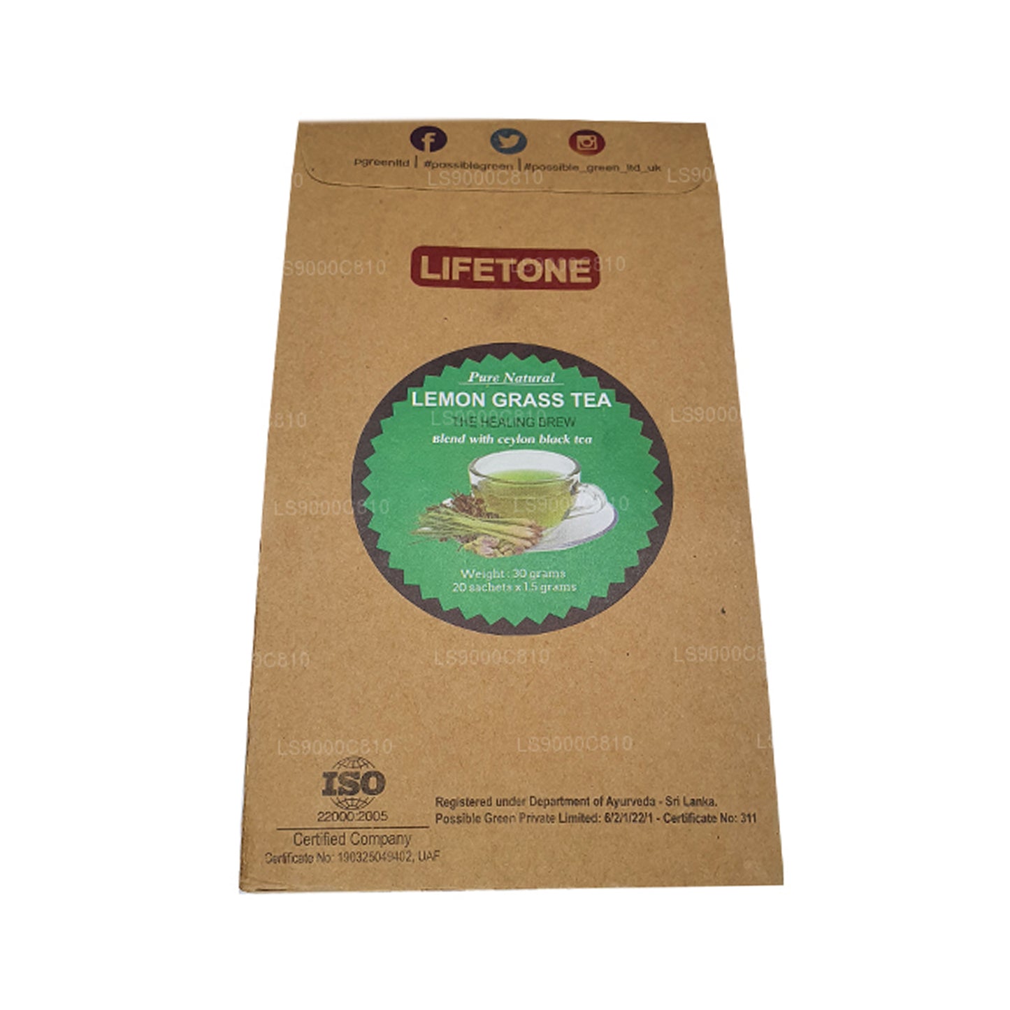 Té de citronela Lifetone (30 g)