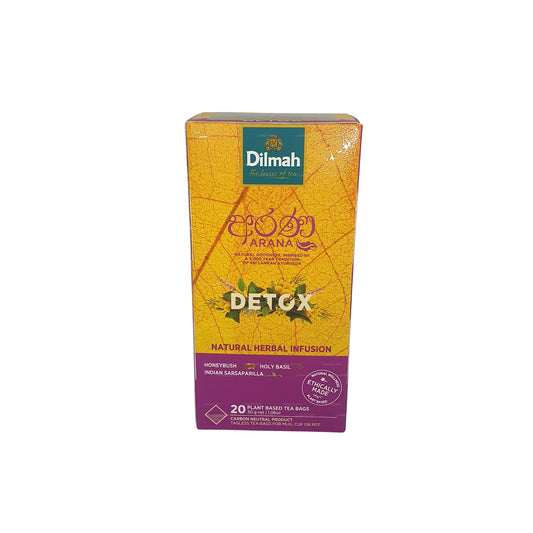 Infusión de hierbas naturales Dilmah Arana Detox (20 bolsitas de té sin etiqueta)