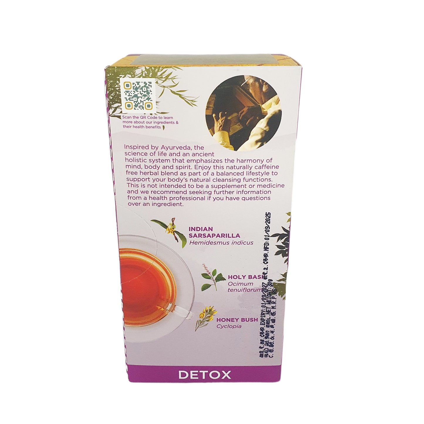 Infusión de hierbas naturales Dilmah Arana Detox (20 bolsitas de té sin etiqueta)