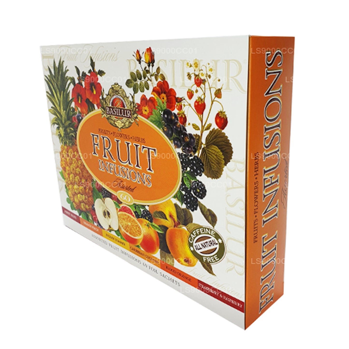 Té de Ceilán Basilur, surtido de 60 bolsitas de té, «Infusiones de frutas»