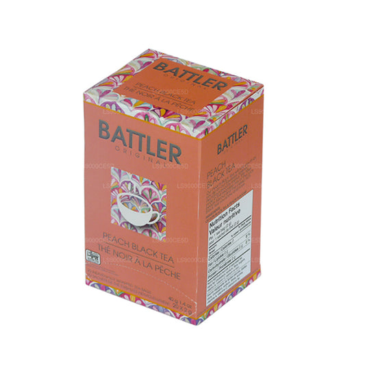 Té negro de melocotón Battler Original (40 g) 20 bolsitas de té