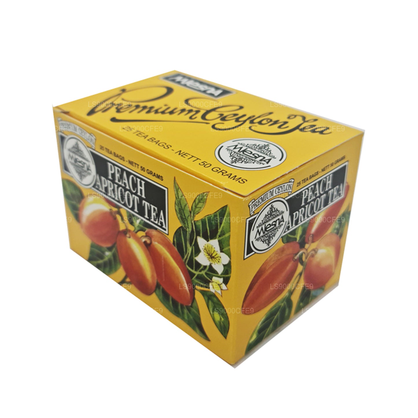 Té de melocotón y albaricoque Mlesna, 25 bolsitas de té (50 g)