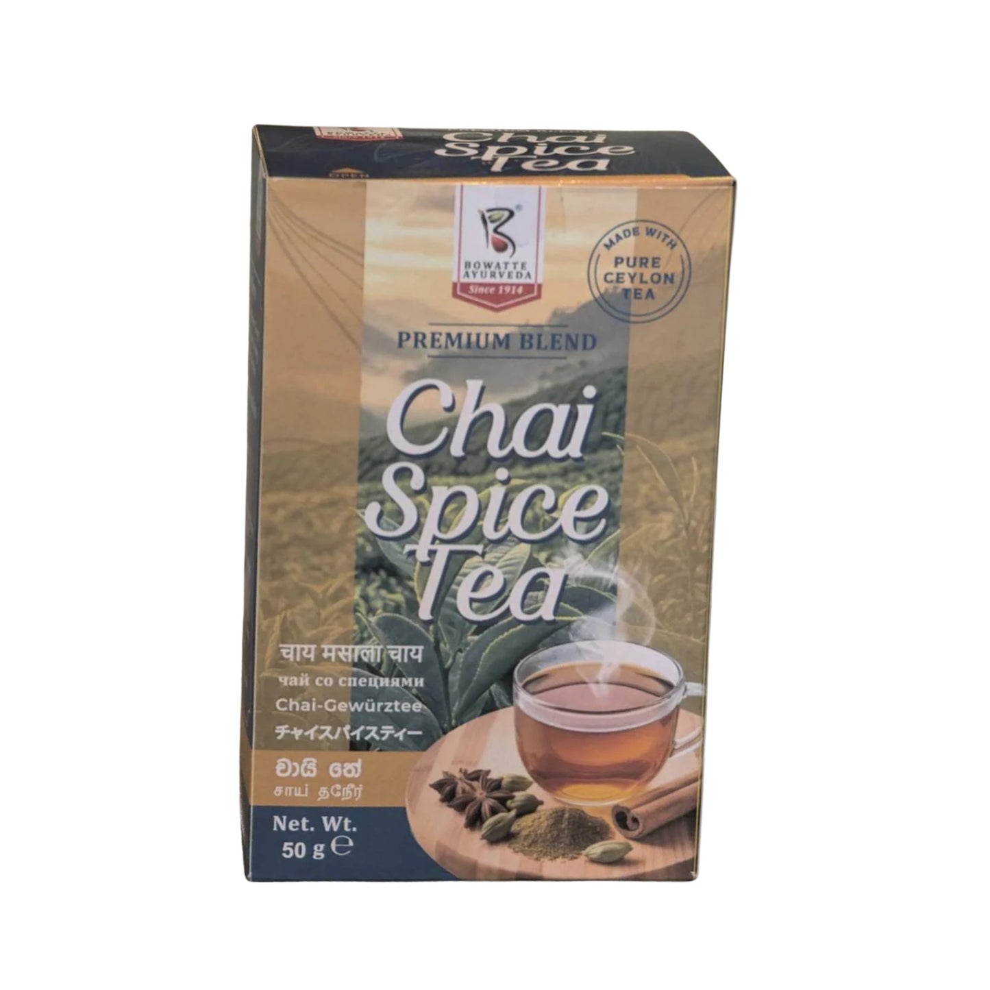 Té Chai Especiado Bowatte (50 g)