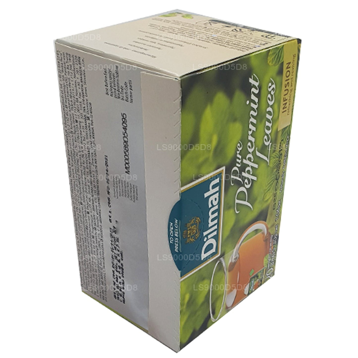Hojas de menta pura Dilmah (30 g), 20 bolsitas de té