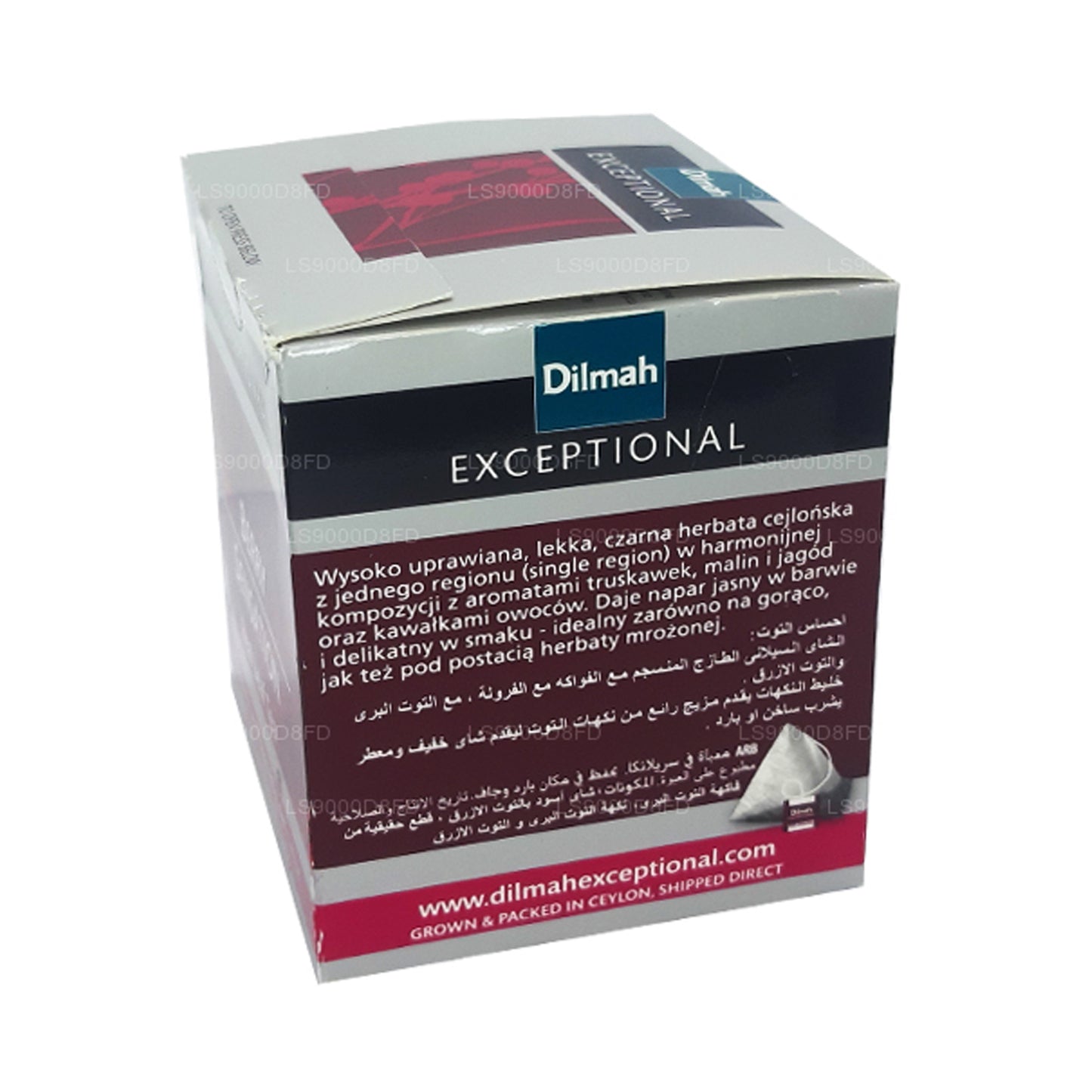 Té de hojas reales Dilmah Exceptional Berry Sensation (40 g) 20 bolsas de té