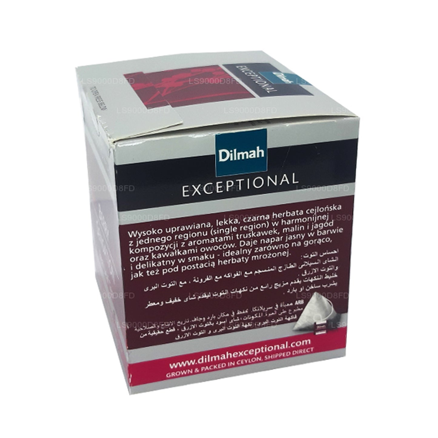 Té de hojas reales Dilmah Exceptional Berry Sensation (40 g) 20 bolsas de té