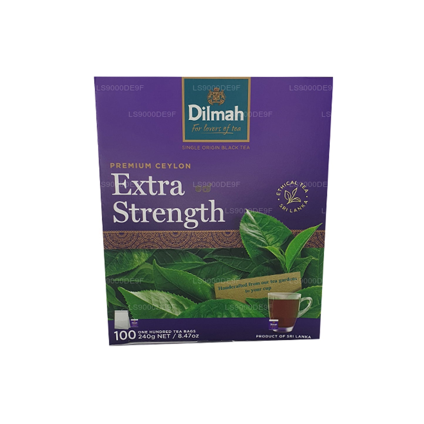 Té de Ceilán Dilmah Premium Extra Strength (240 g), 100 bolsitas de té