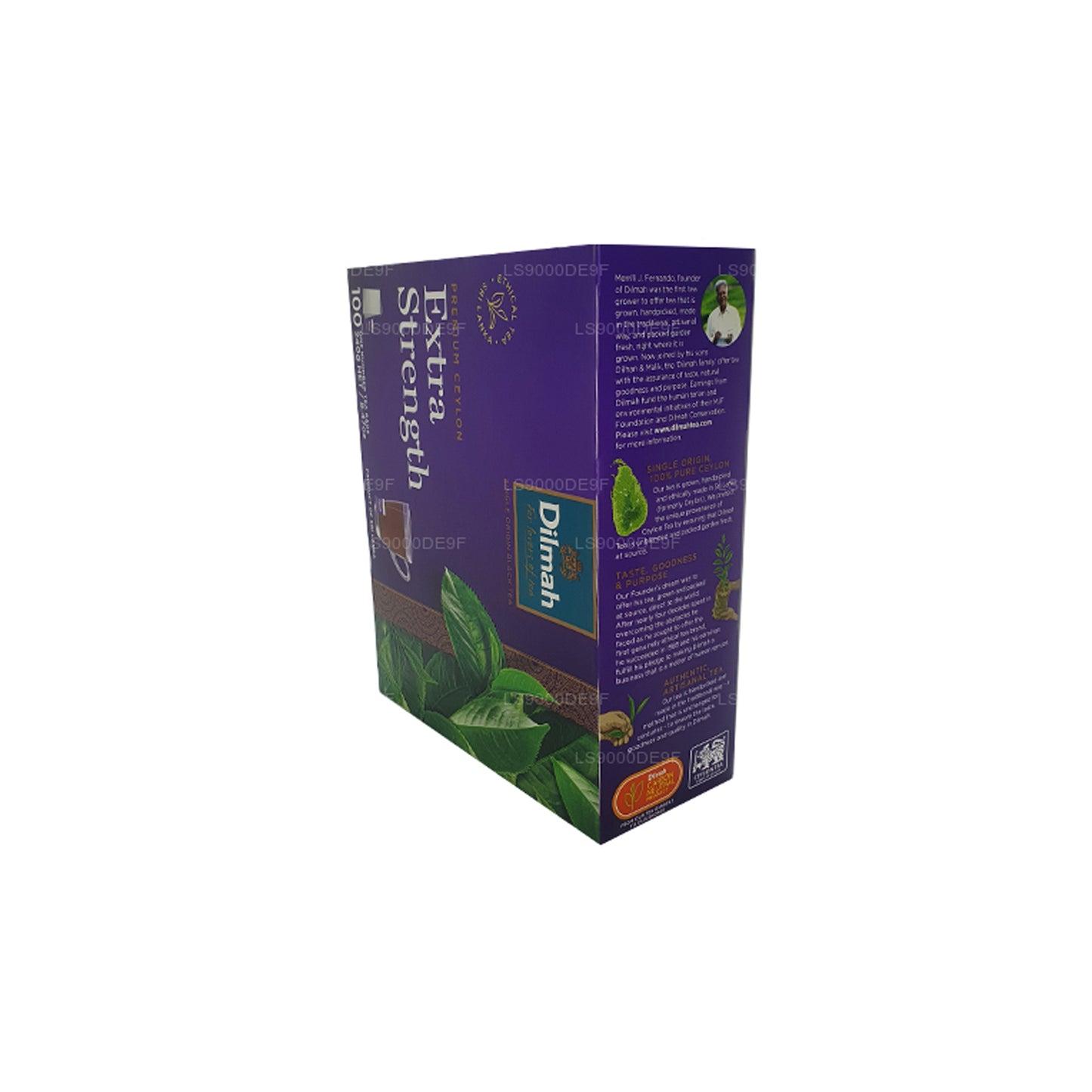 Té de Ceilán Dilmah Premium Extra Strength (240 g), 100 bolsitas de té