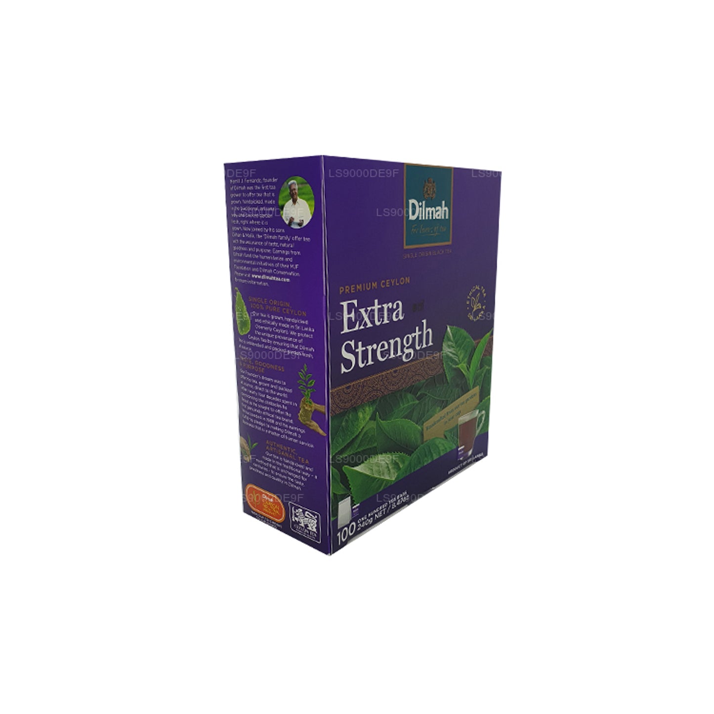 Té de Ceilán Dilmah Premium Extra Strength (240 g), 100 bolsitas de té