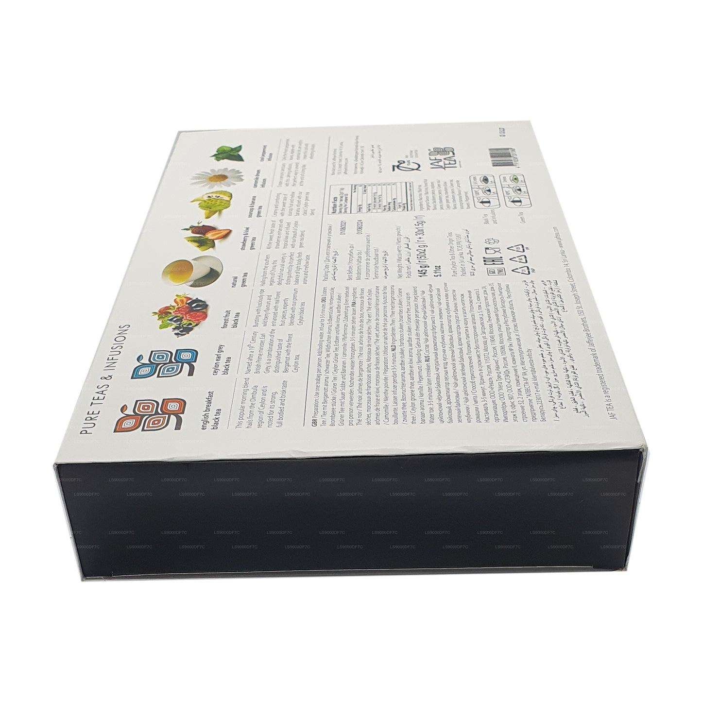 Tés e infusiones puros de Jaf Tea (145 g) 80 bolsitas de té