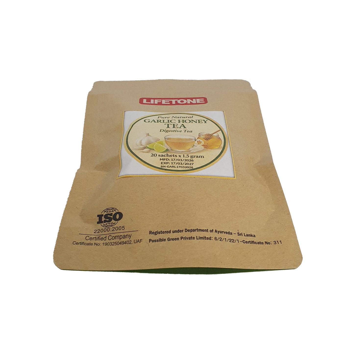 Té de ajo y miel Lifetone (40 g)