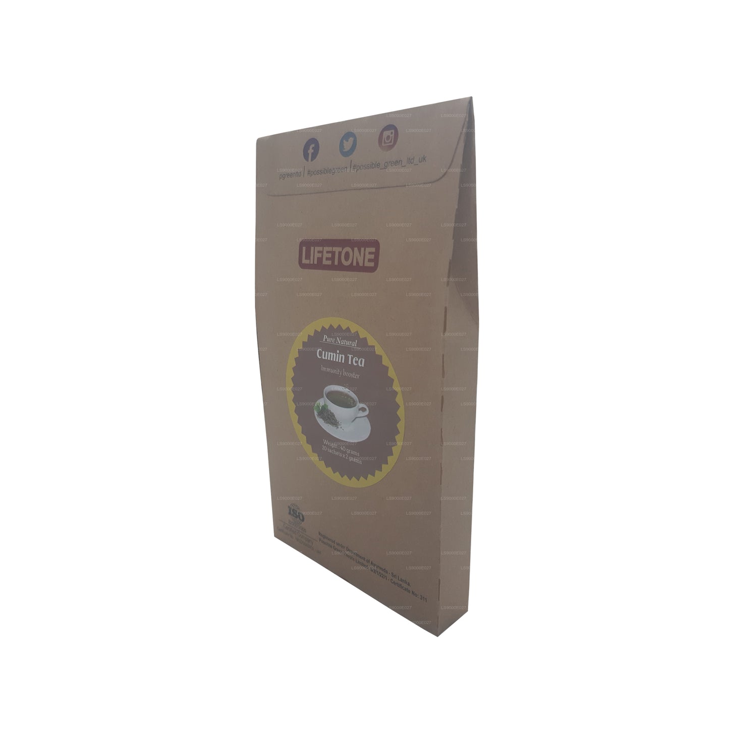 Té de comino Lifetone (40 g) 20 bolsitas de té