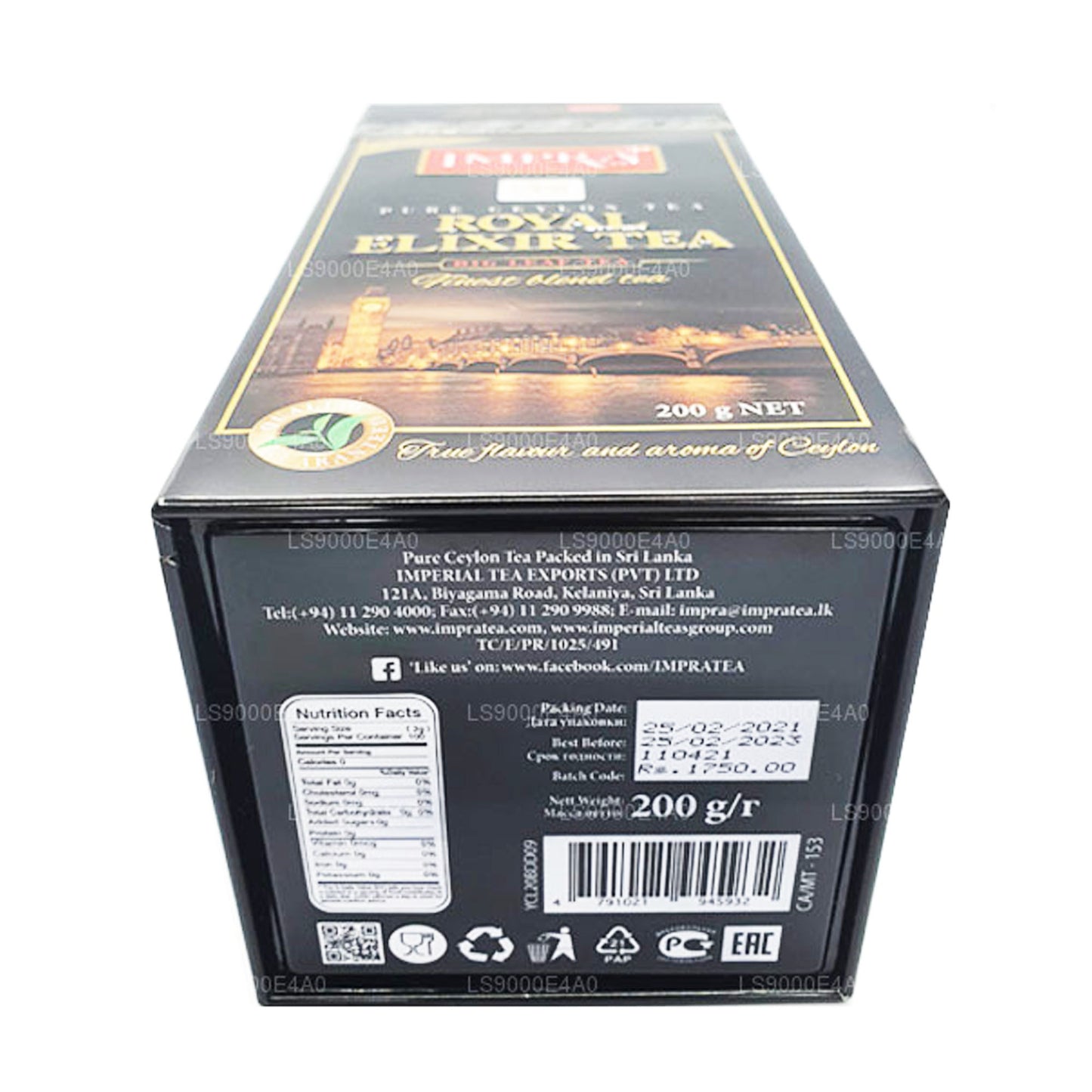 Té puro de Ceilán Impra Royal Elixir Knight (200 g)