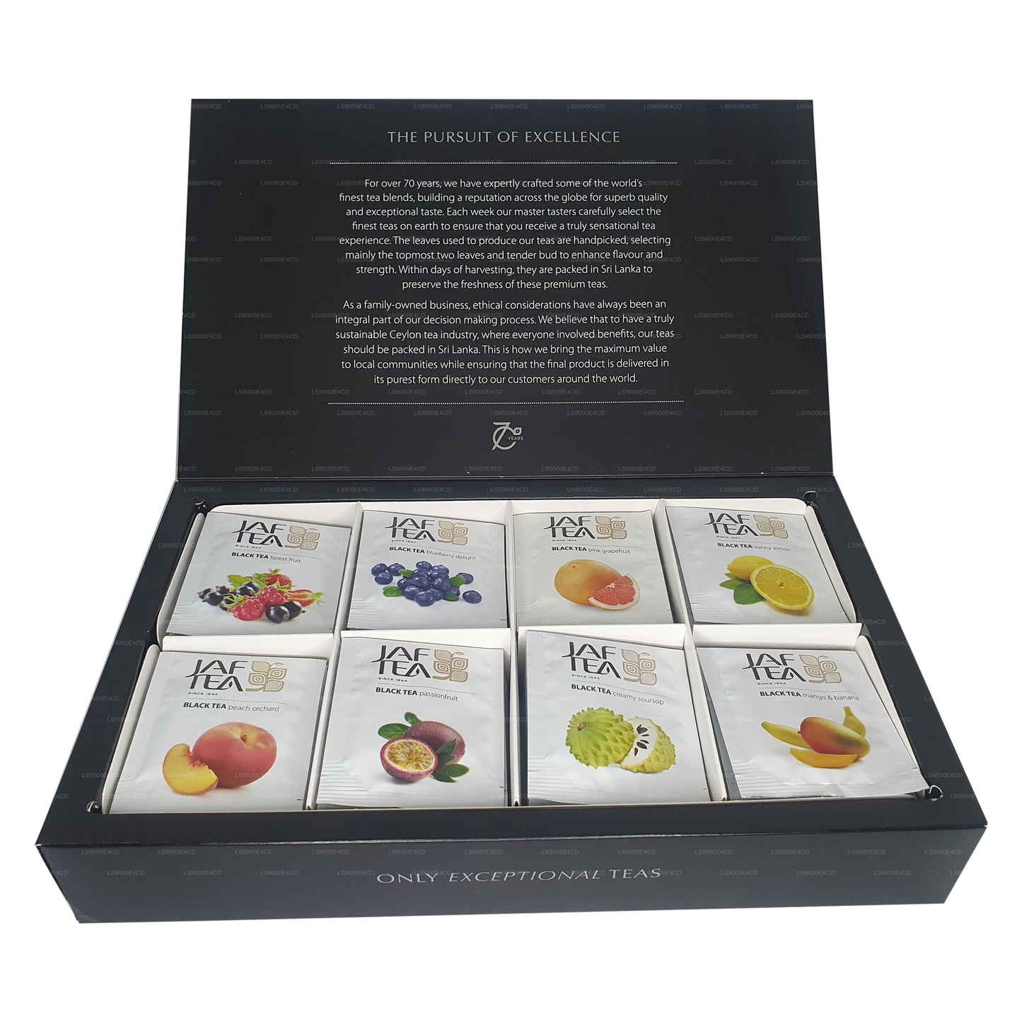 Colección Jaf Tea Pure Fruits (120 g) 80 bolsitas de té