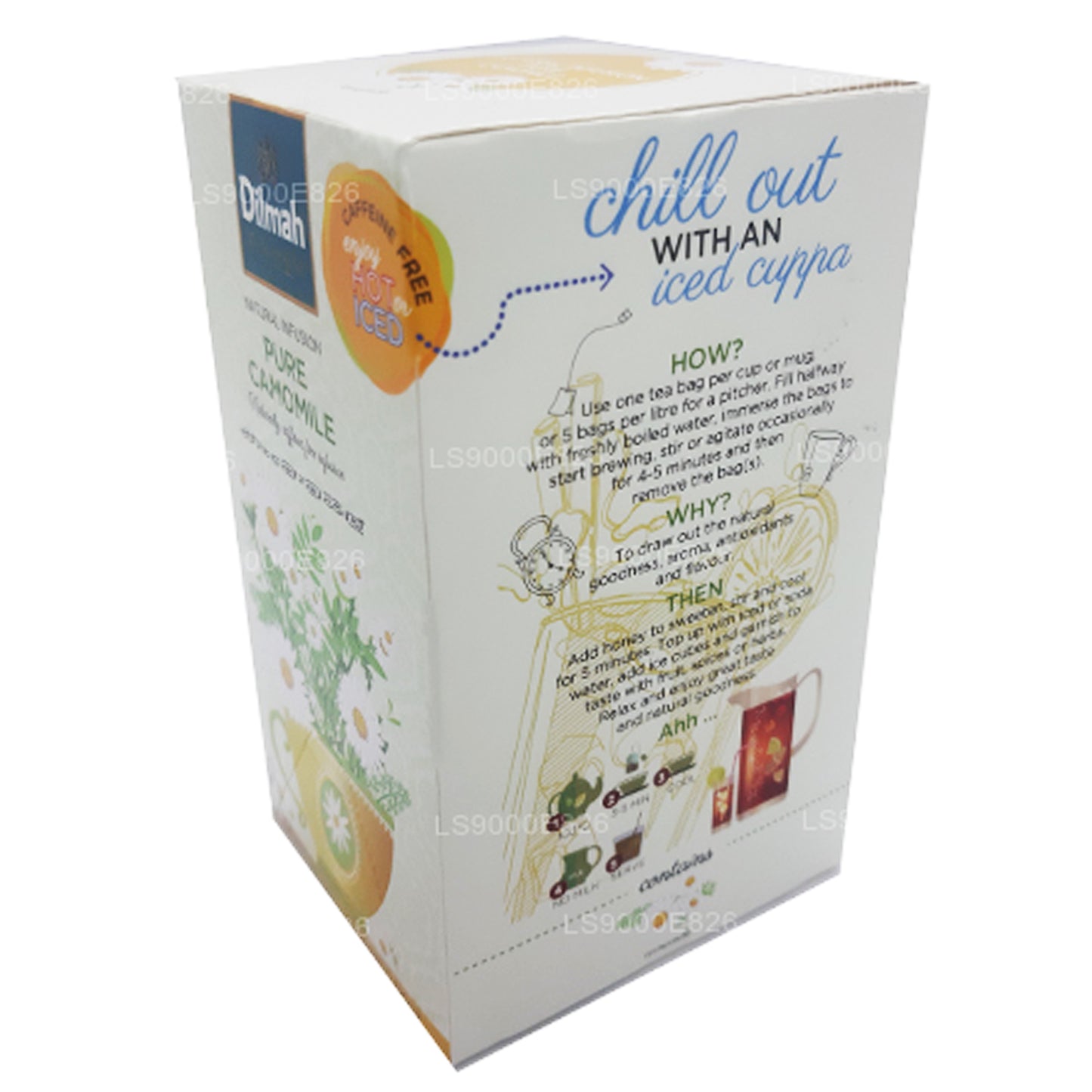 Flores de manzanilla pura Dilmah (30 g), 20 bolsitas de té