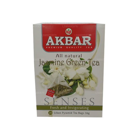 Té verde de jazmín Akbar (36 g) 20 bolsitas de té