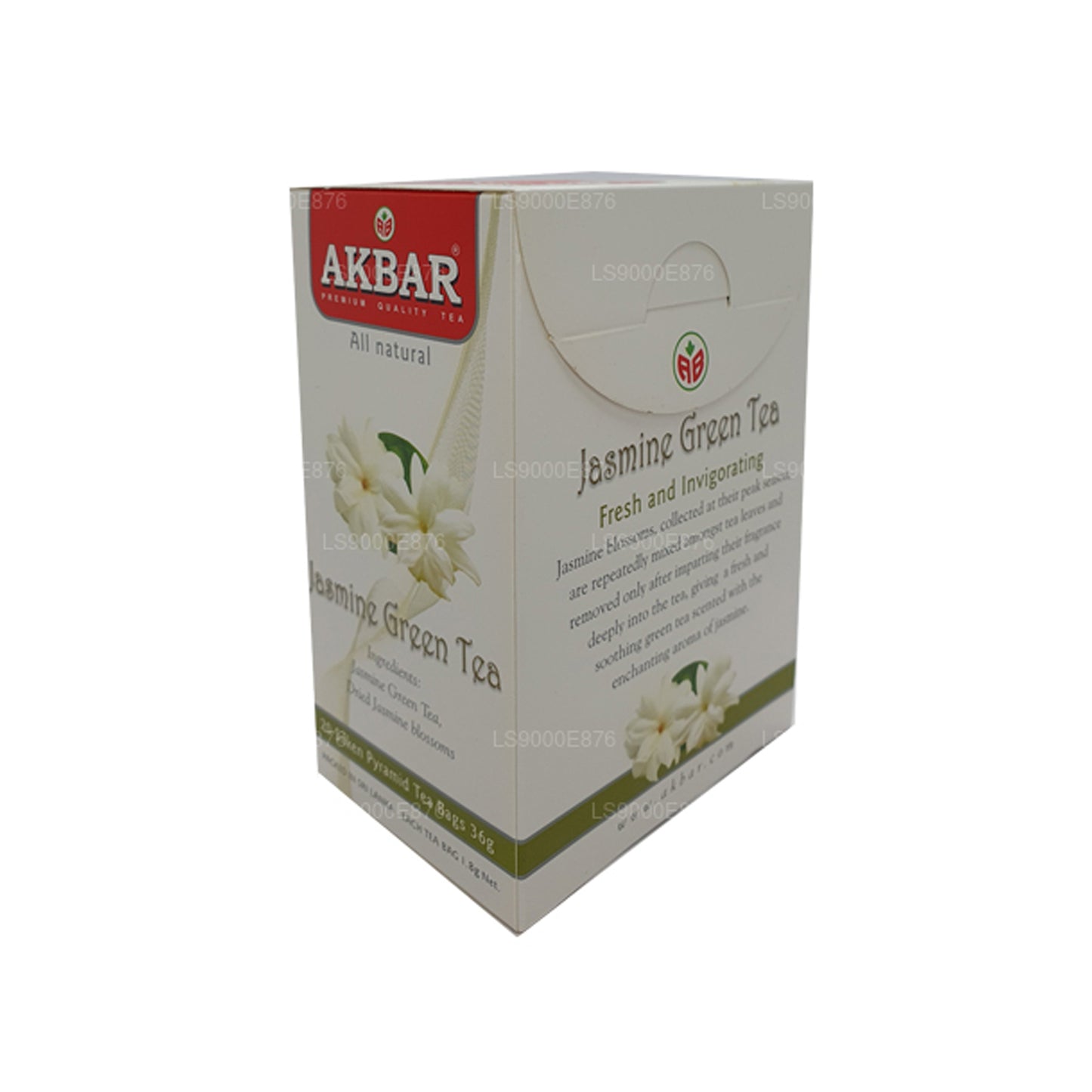 Té verde de jazmín Akbar (36 g) 20 bolsitas de té