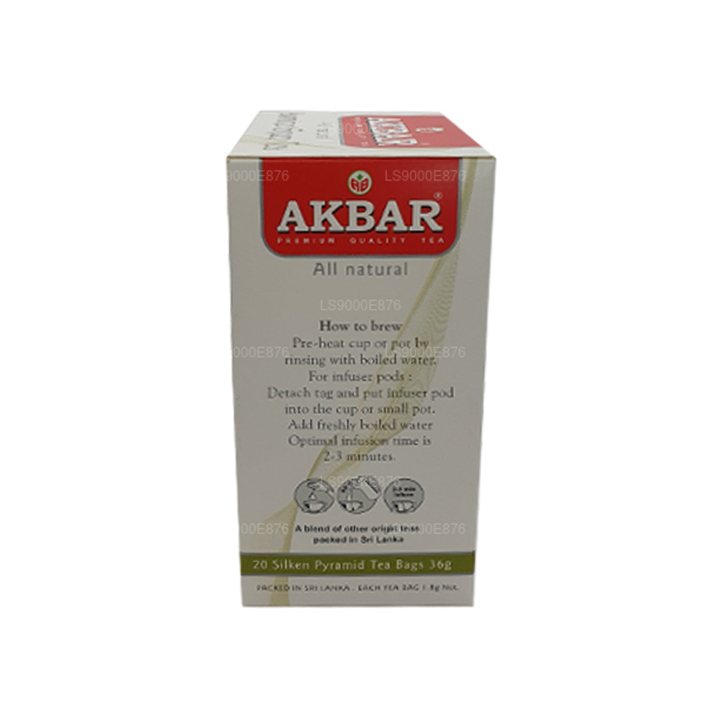 Té verde de jazmín Akbar (36 g) 20 bolsitas de té