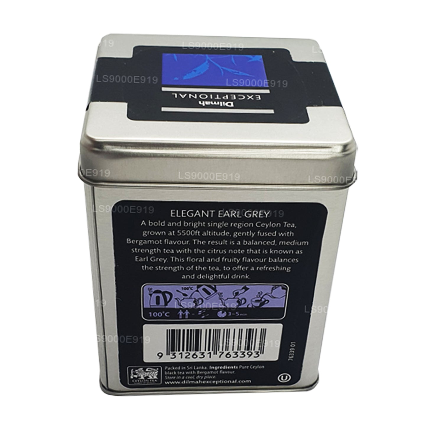 Té de hojas reales Dilmah Exceptional Elegant Earl Grey (100 g)