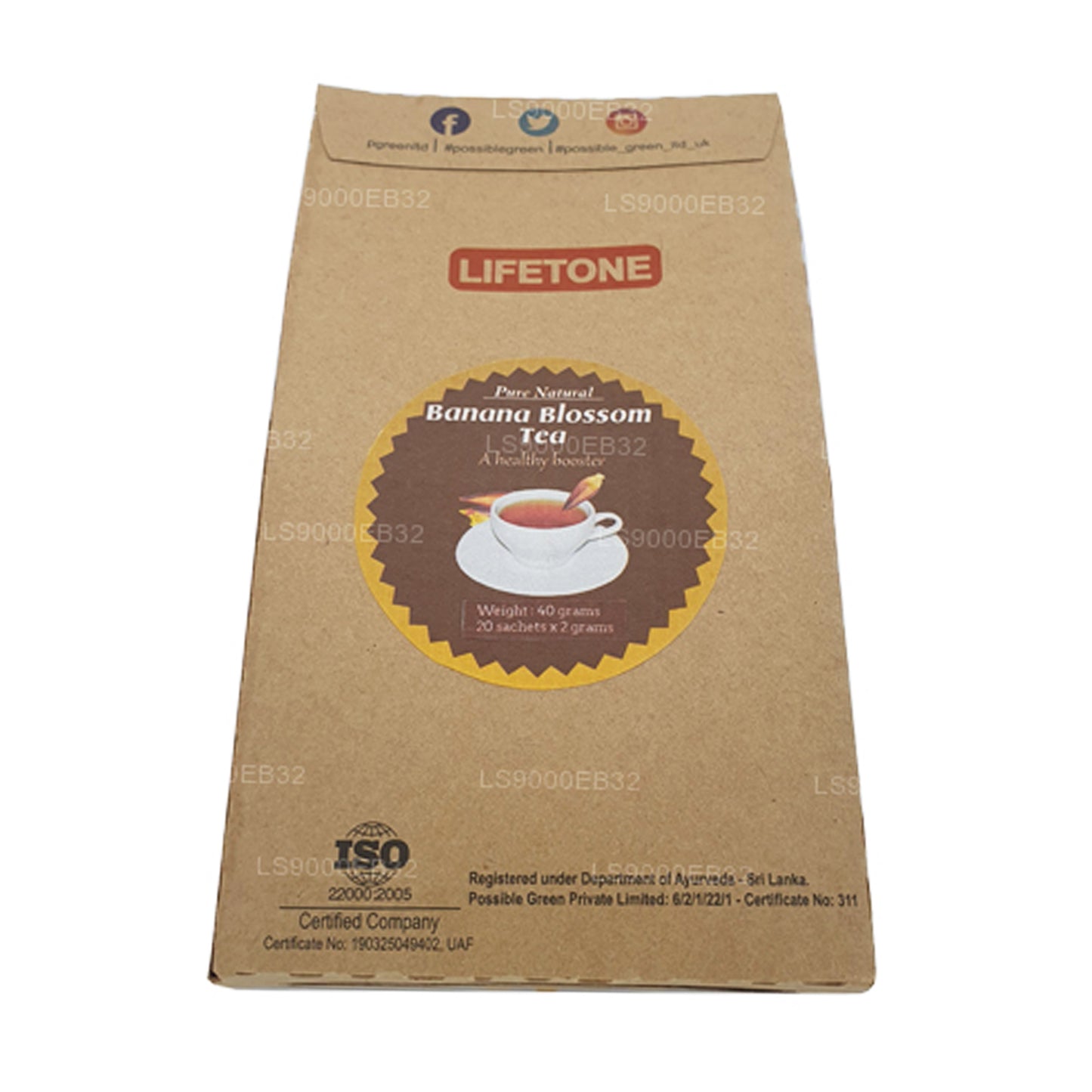 Té de flor de plátano Lifetone (40 g)